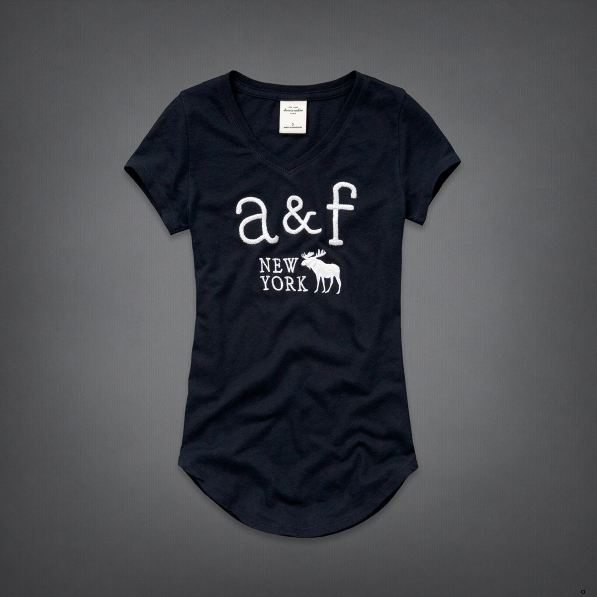 Abercrombie Fitch Mujeres cuello en V Corto Remera AF8241
